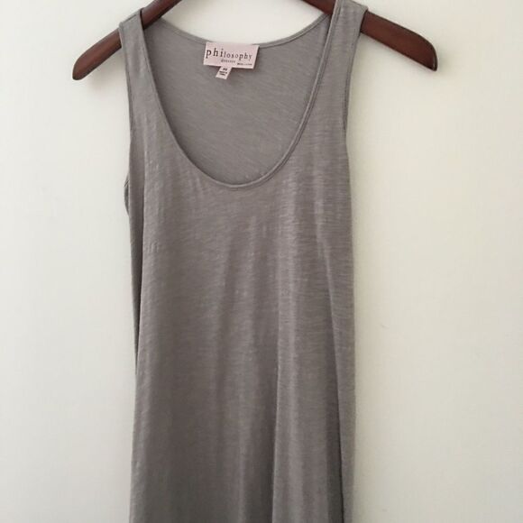 Philosophy gray asymmetrical tank dress | Size XS - Picture 1 of 9